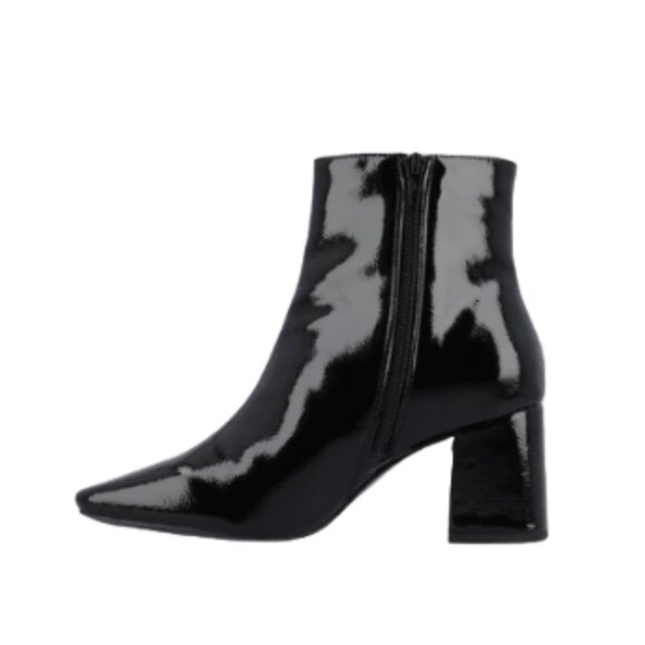 JOURNEE COLLECTION Haylinn Square Toe Boot, Black Patent, Size: 6.5, NWT** - Picture 4 of 6